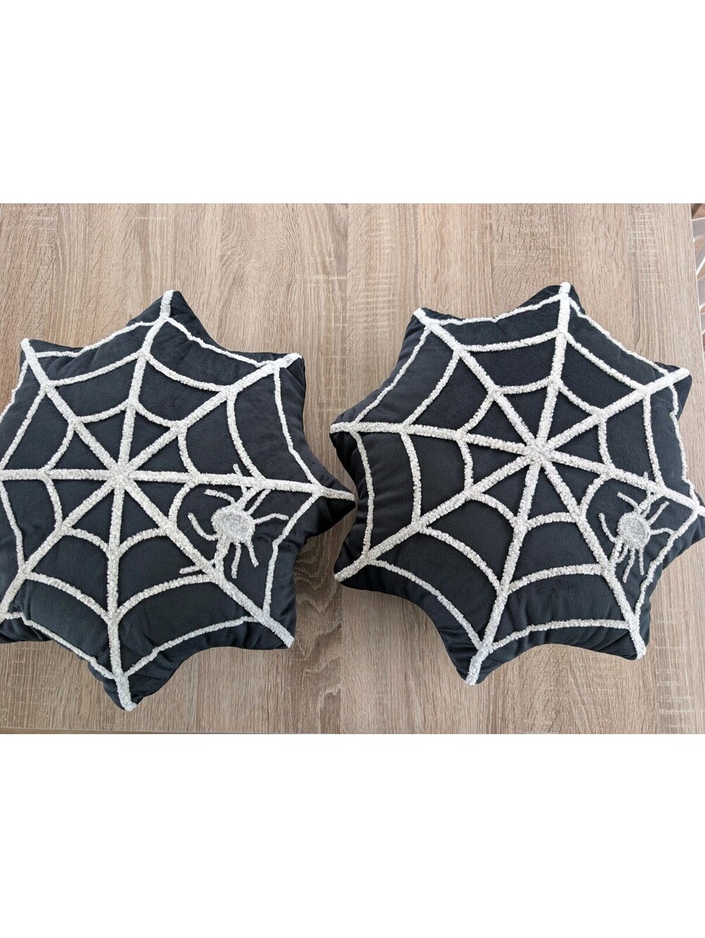 Costco Brentwood Spider Web Cobweb Spooky Halloween Decor Pillow Set Of 2